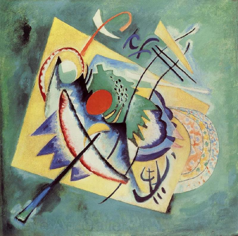 Wassily Kandinsky Voros ovalis Norge oil painting art